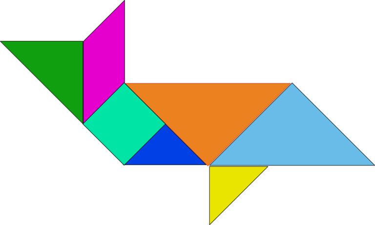 costruire una bicicletta con il tangram